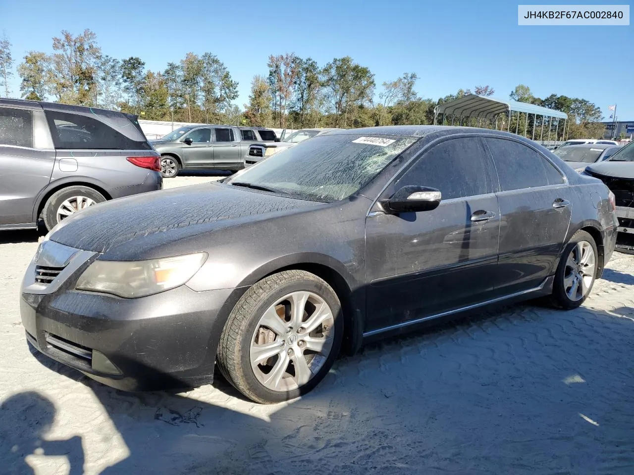 2010 Acura Rl VIN: JH4KB2F67AC002840 Lot: 74440764