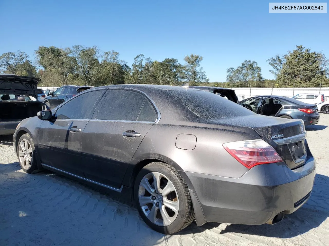 2010 Acura Rl VIN: JH4KB2F67AC002840 Lot: 74440764