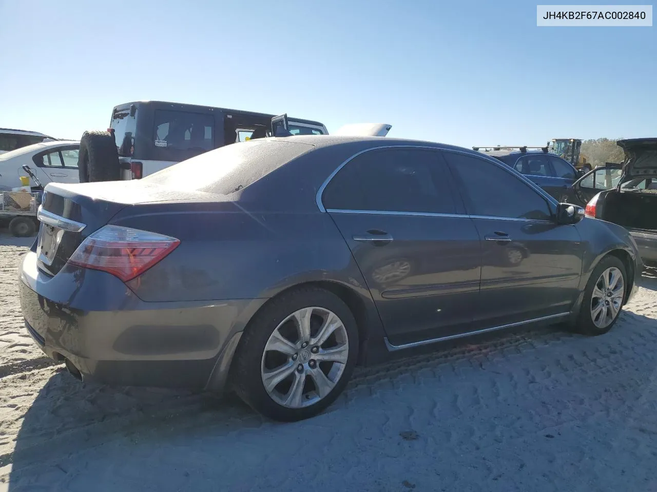 2010 Acura Rl VIN: JH4KB2F67AC002840 Lot: 74440764