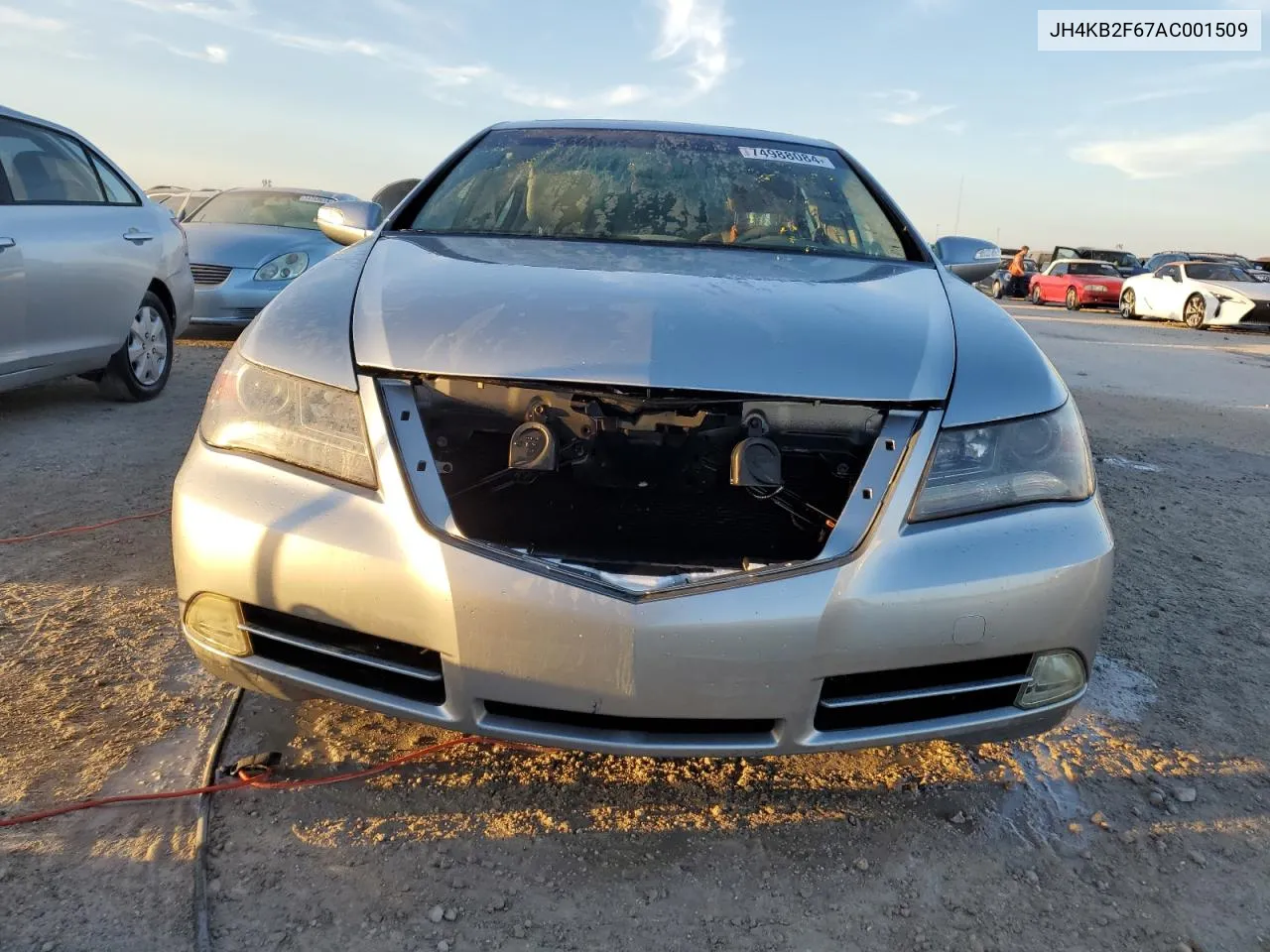 2010 Acura Rl VIN: JH4KB2F67AC001509 Lot: 74988084