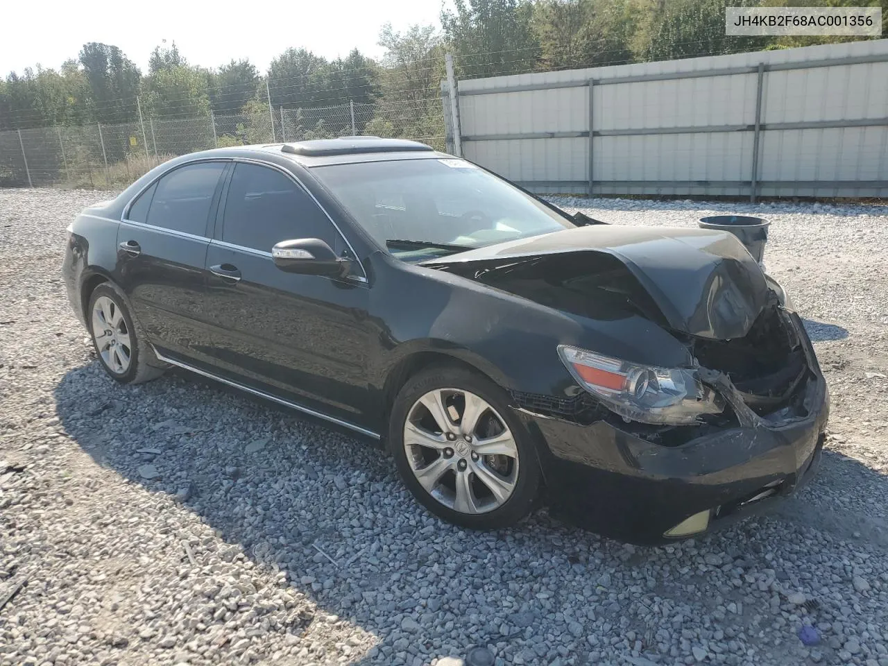 2010 Acura Rl VIN: JH4KB2F68AC001356 Lot: 75406074