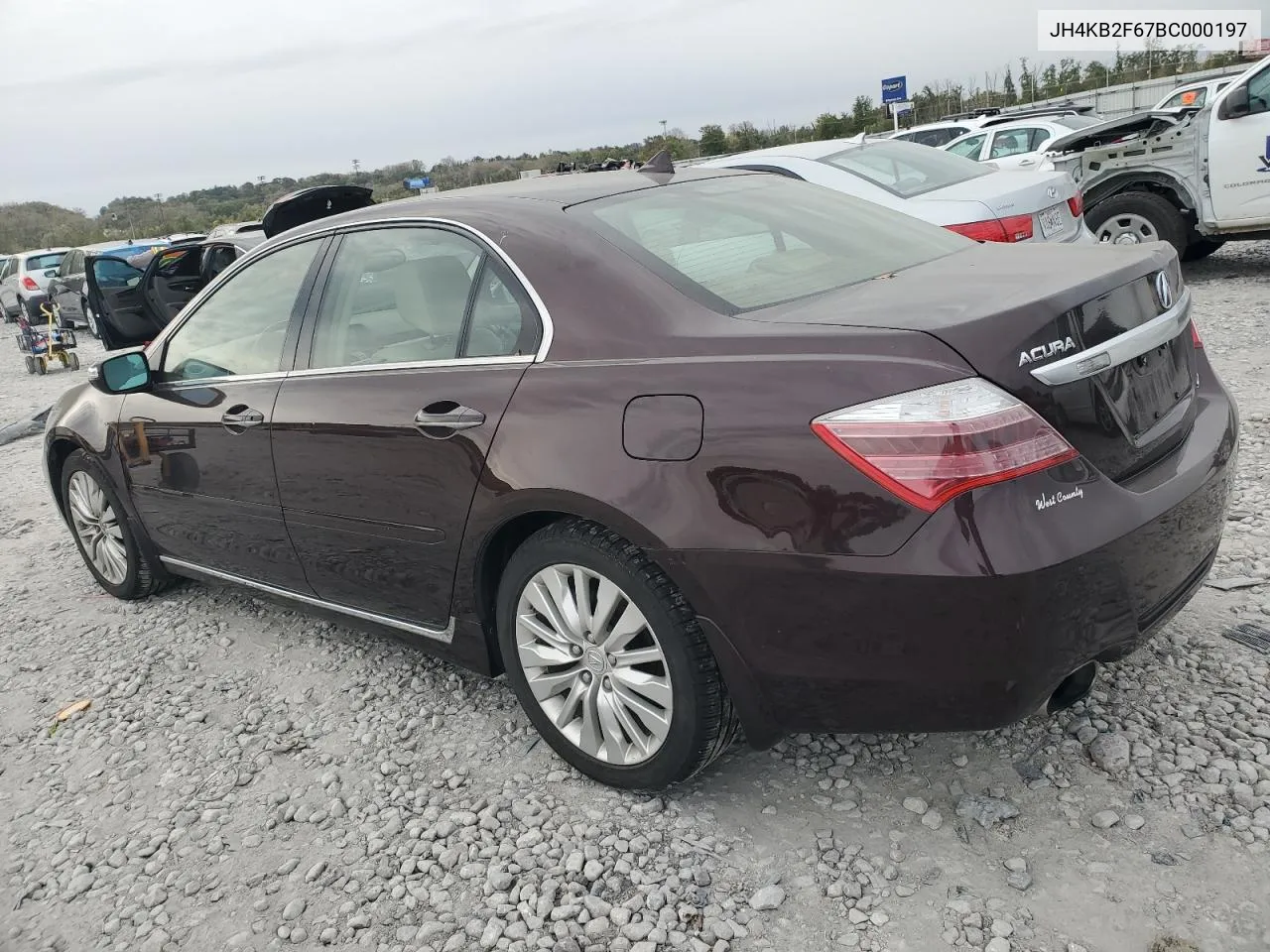 2011 Acura Rl VIN: JH4KB2F67BC000197 Lot: 76174524