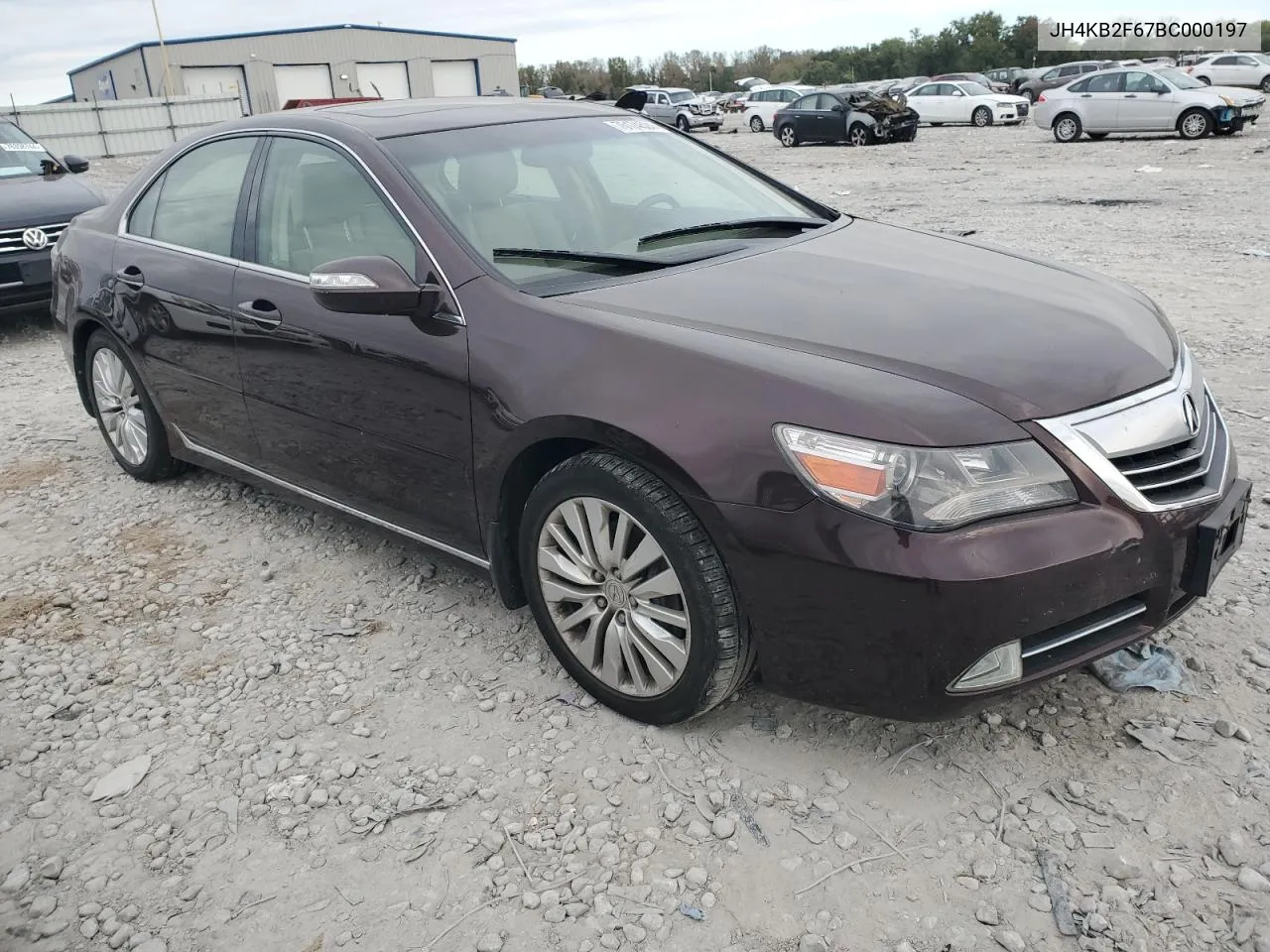 2011 Acura Rl VIN: JH4KB2F67BC000197 Lot: 76174524