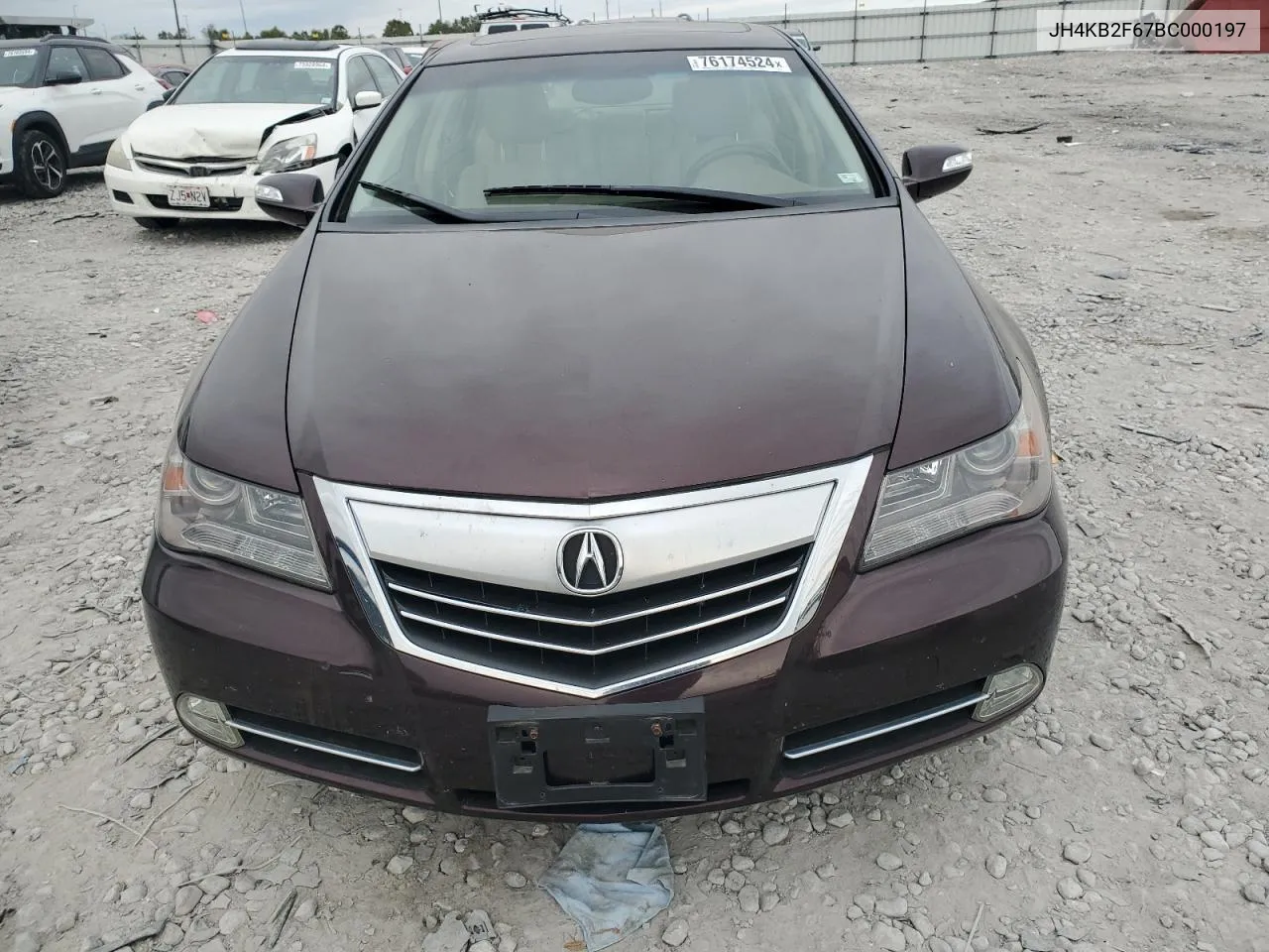 2011 Acura Rl VIN: JH4KB2F67BC000197 Lot: 76174524