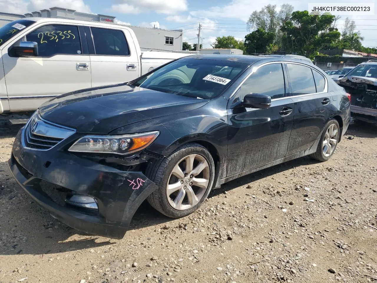 2014 Acura Rlx VIN: JH4KC1F38EC002123 Lot: 71431564