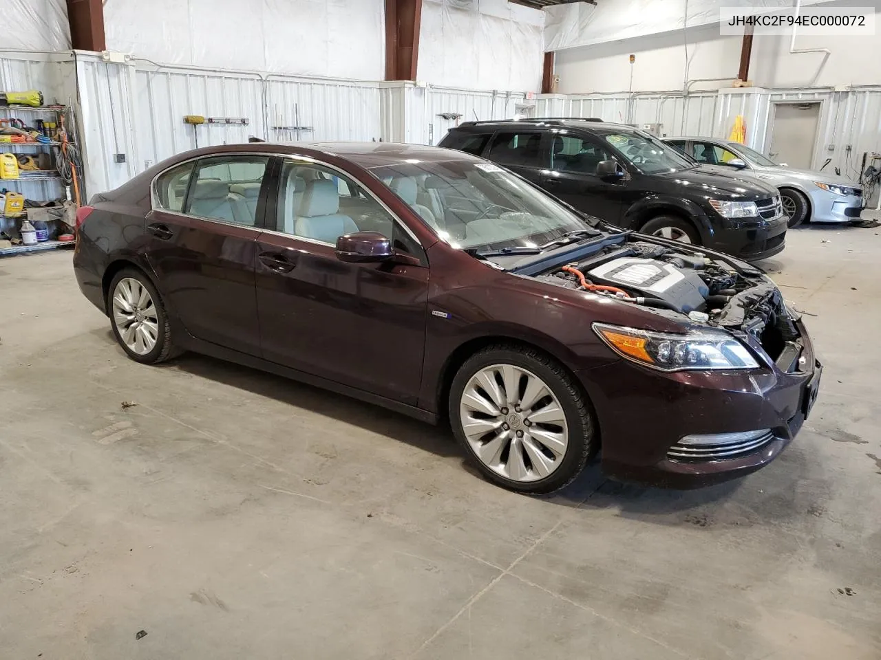 2014 Acura Rlx Sport Hybrid Advance VIN: JH4KC2F94EC000072 Lot: 78610324