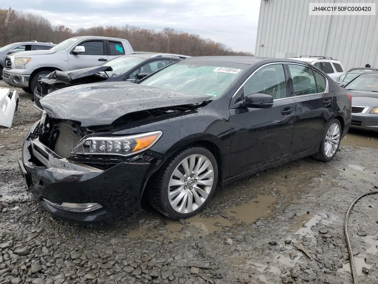 2015 Acura Rlx Tech VIN: JH4KC1F50FC000420 Lot: 81110914