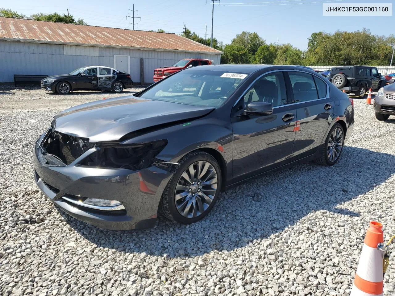 2016 Acura Rlx Tech VIN: JH4KC1F53GC001160 Lot: 70796374