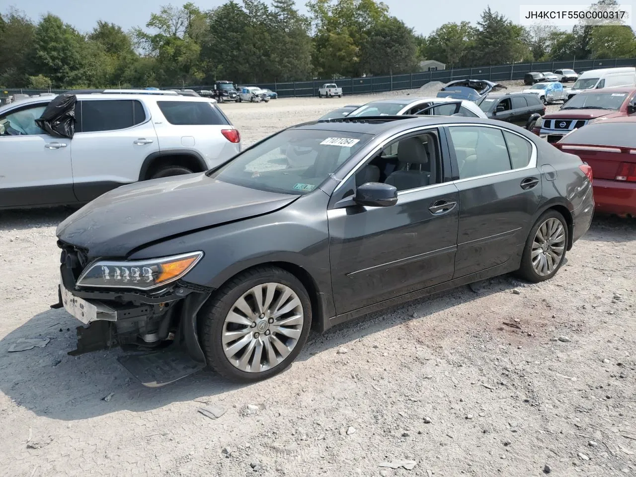 2016 Acura Rlx Tech VIN: JH4KC1F55GC000317 Lot: 71071264