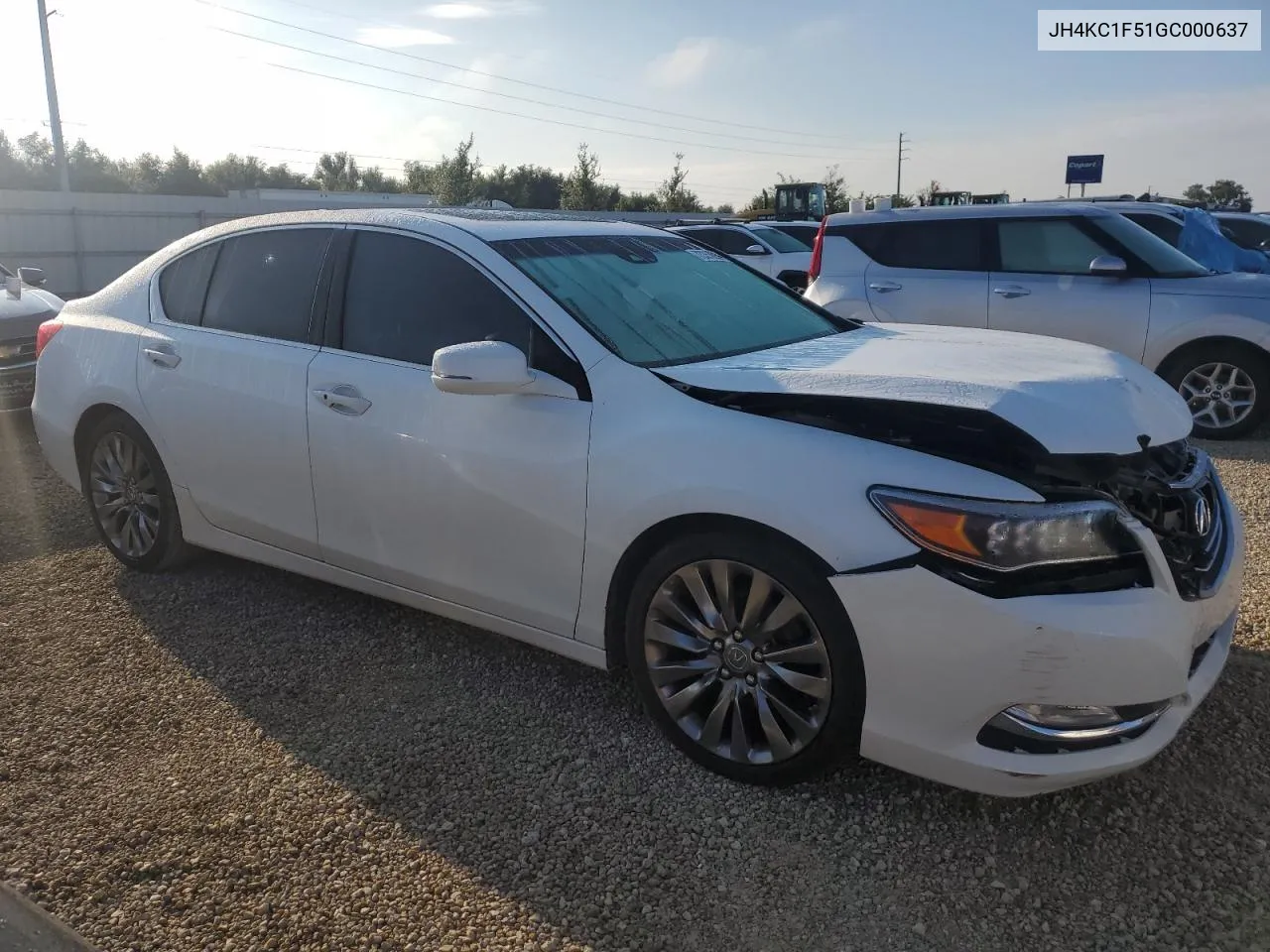 2016 Acura Rlx Tech VIN: JH4KC1F51GC000637 Lot: 73353604