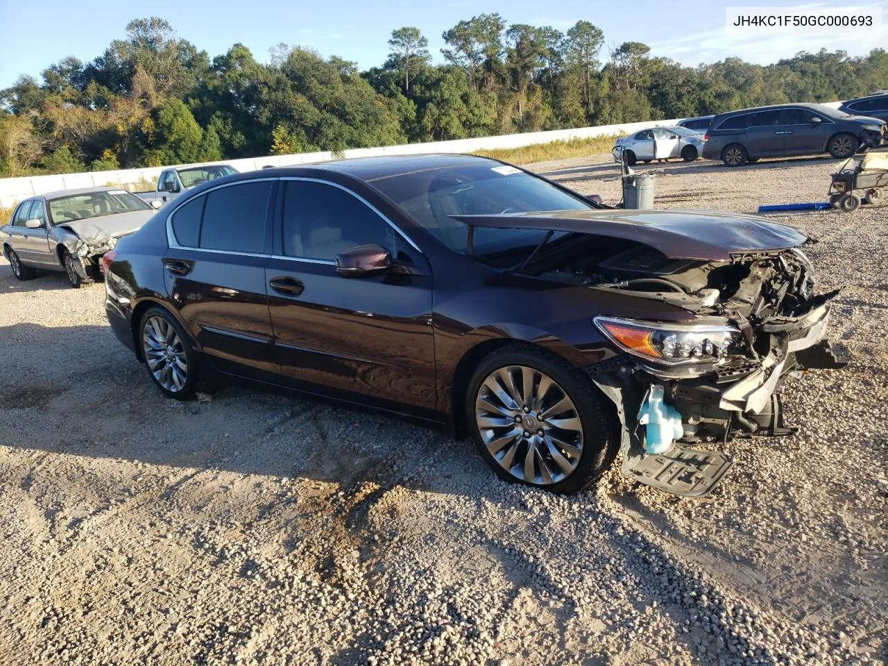 2016 Acura Rlx Tech VIN: JH4KC1F50GC000693 Lot: 77230494