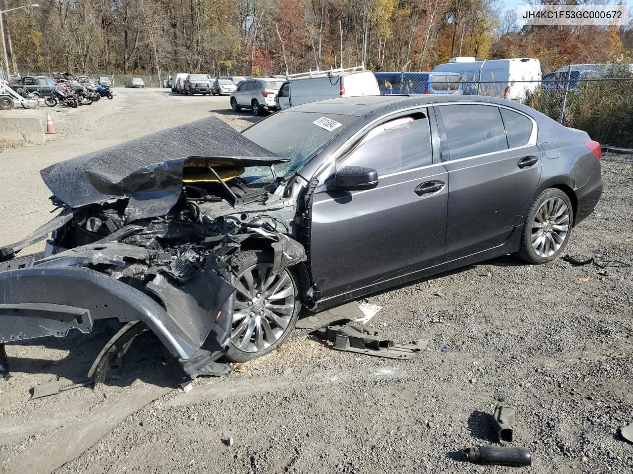 2016 Acura Rlx Tech VIN: JH4KC1F53GC000672 Lot: 79115094