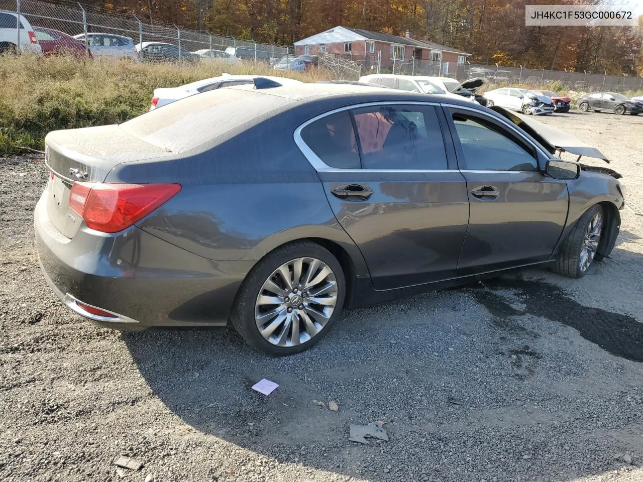 2016 Acura Rlx Tech VIN: JH4KC1F53GC000672 Lot: 79115094