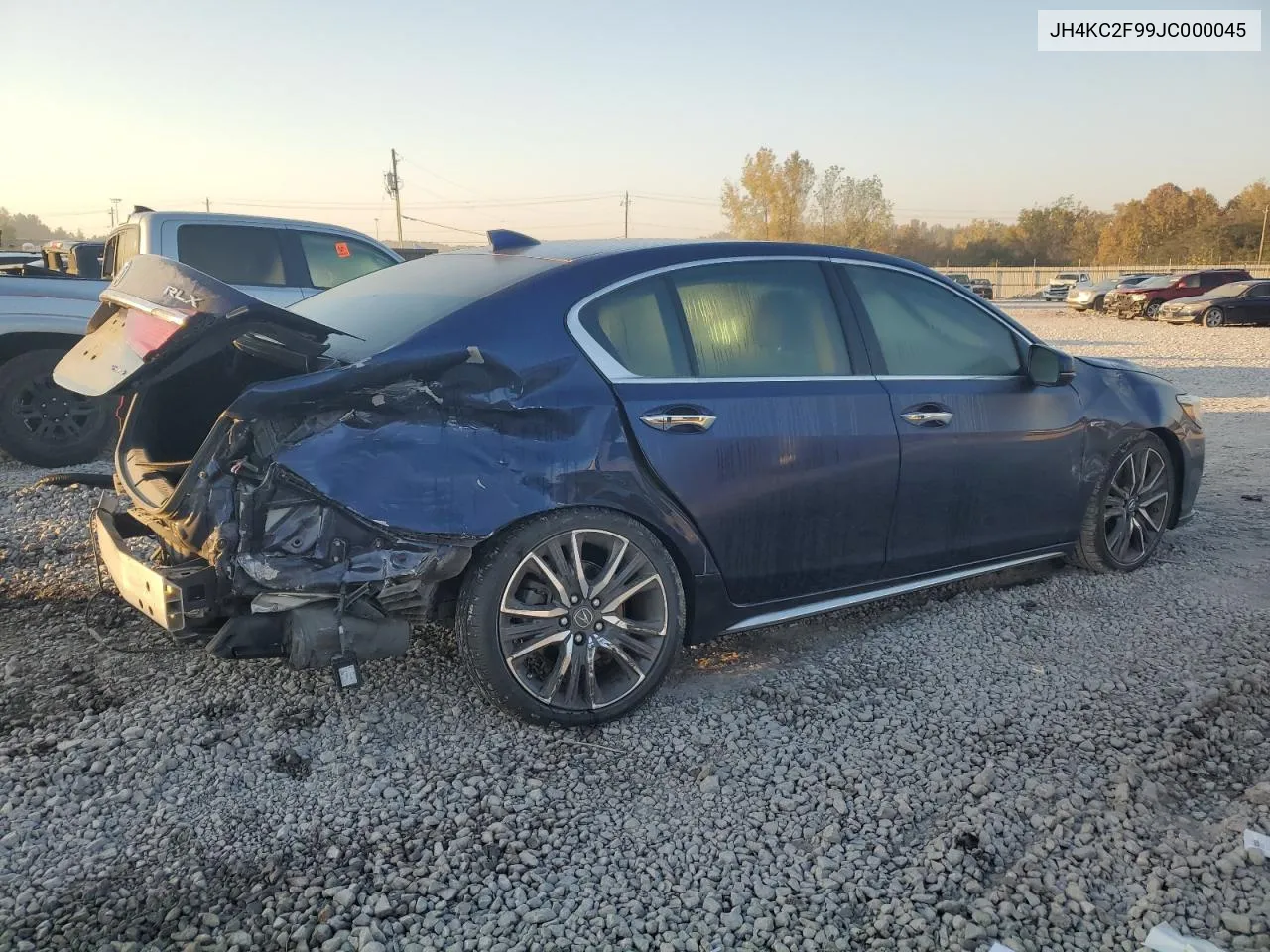 2018 Acura Rlx Sport Hybrid Advance VIN: JH4KC2F99JC000045 Lot: 77672974