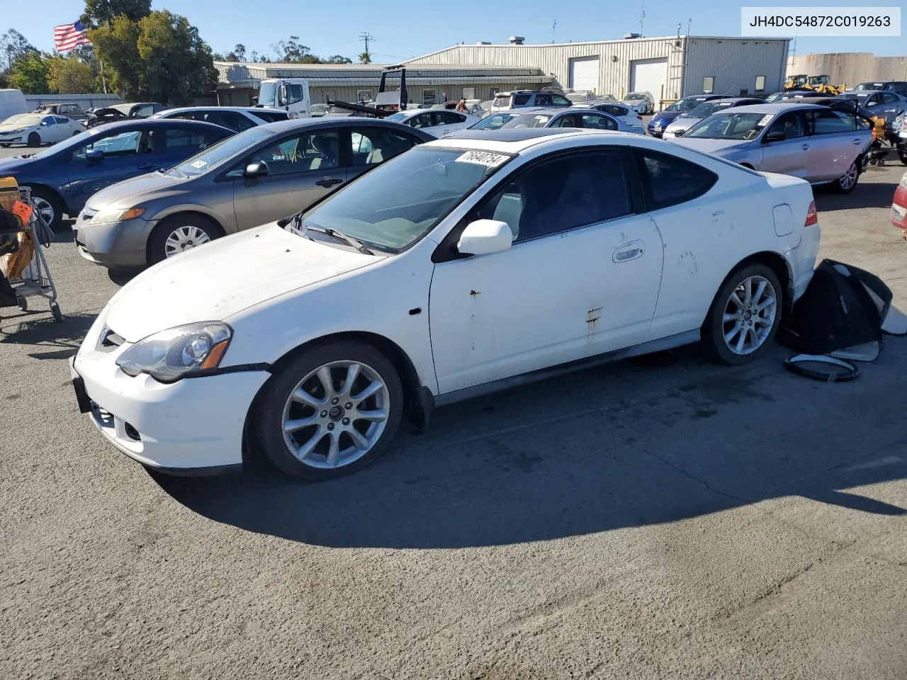 2002 Acura Rsx VIN: JH4DC54872C019263 Lot: 76640754