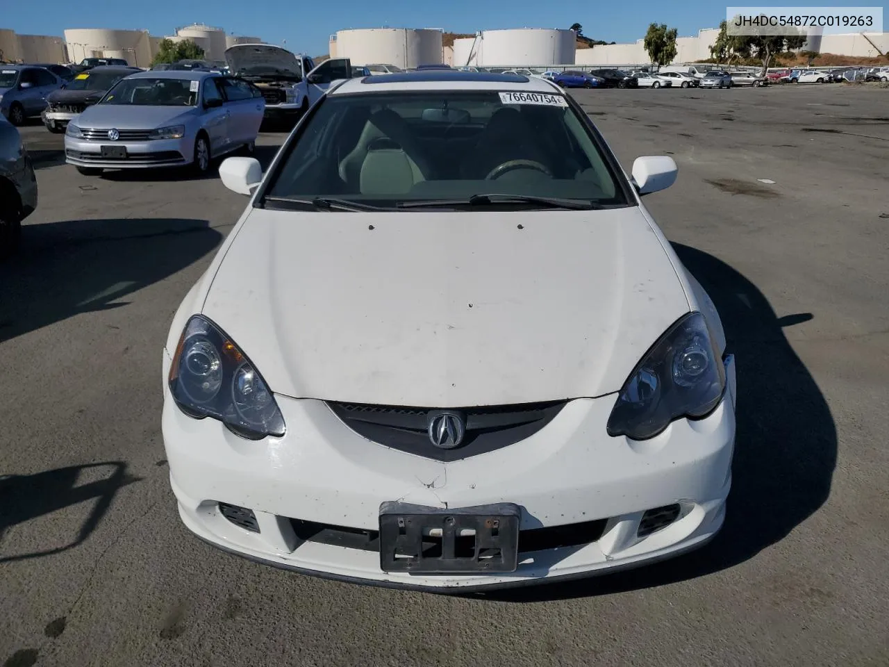 2002 Acura Rsx VIN: JH4DC54872C019263 Lot: 76640754