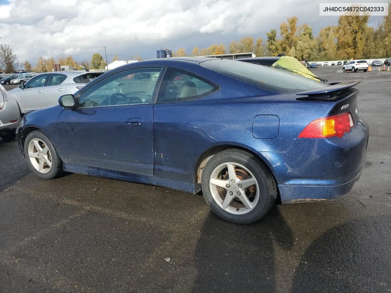 2002 Acura Rsx VIN: JH4DC54872C042333 Lot: 80113174