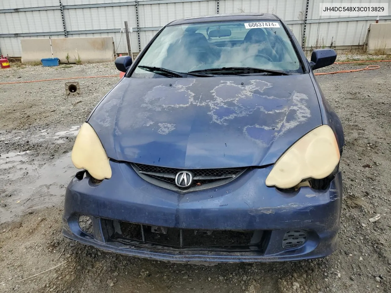 2003 Acura Rsx VIN: JH4DC548X3C013829 Lot: 60637474