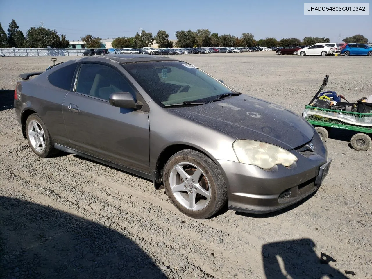 2003 Acura Rsx VIN: JH4DC54803C010342 Lot: 68943964