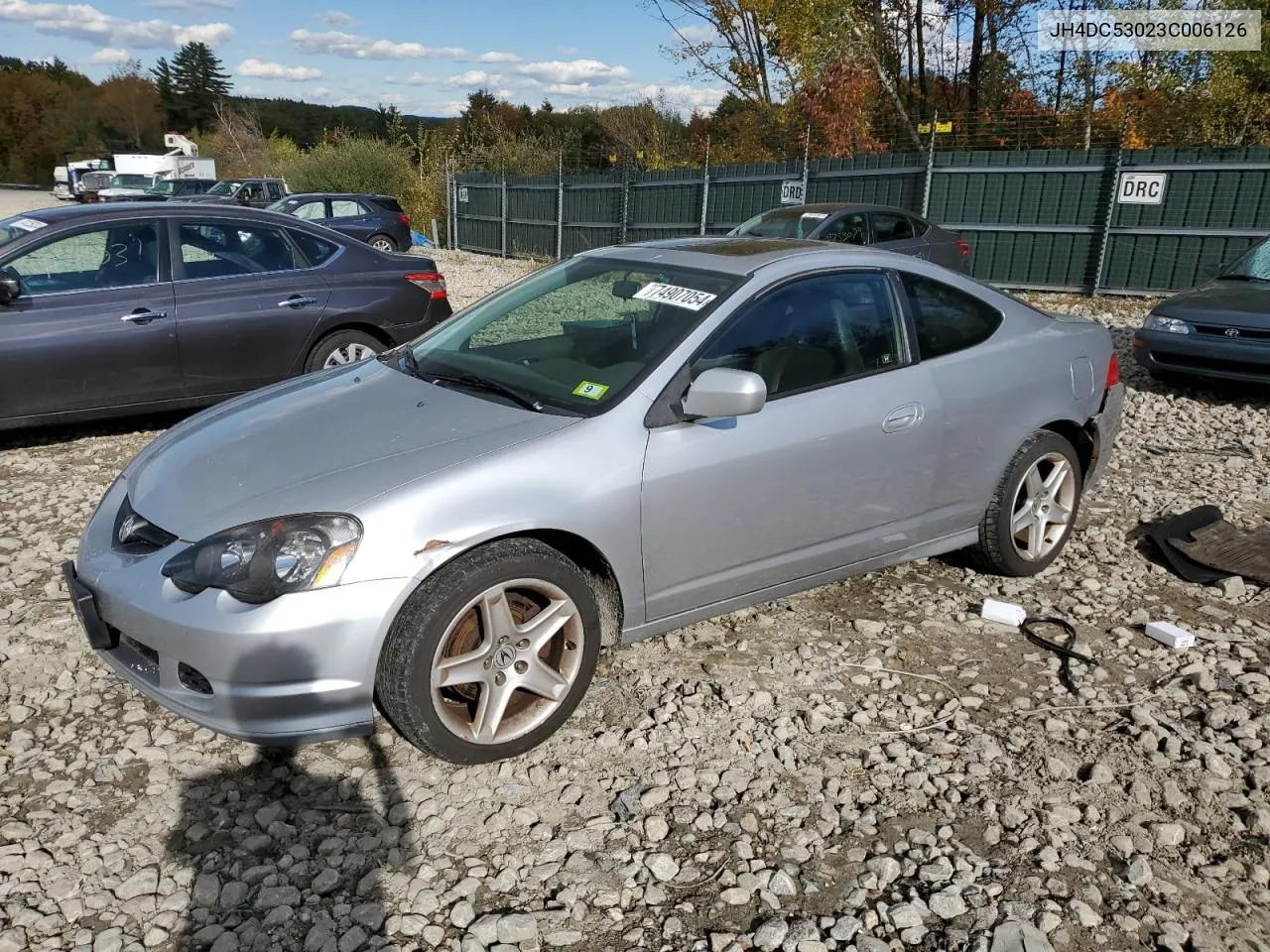 2003 Acura Rsx Type-S VIN: JH4DC53023C006126 Lot: 74907054