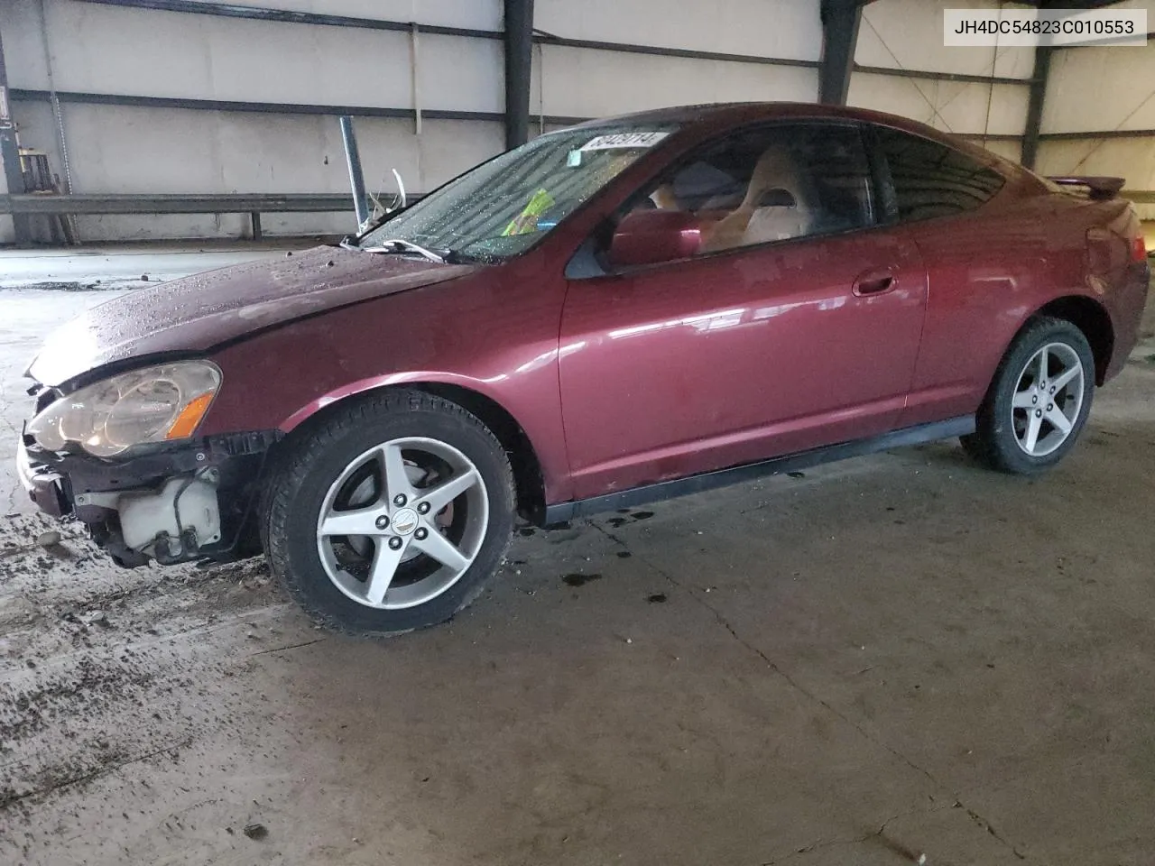 2003 Acura Rsx VIN: JH4DC54823C010553 Lot: 80429714