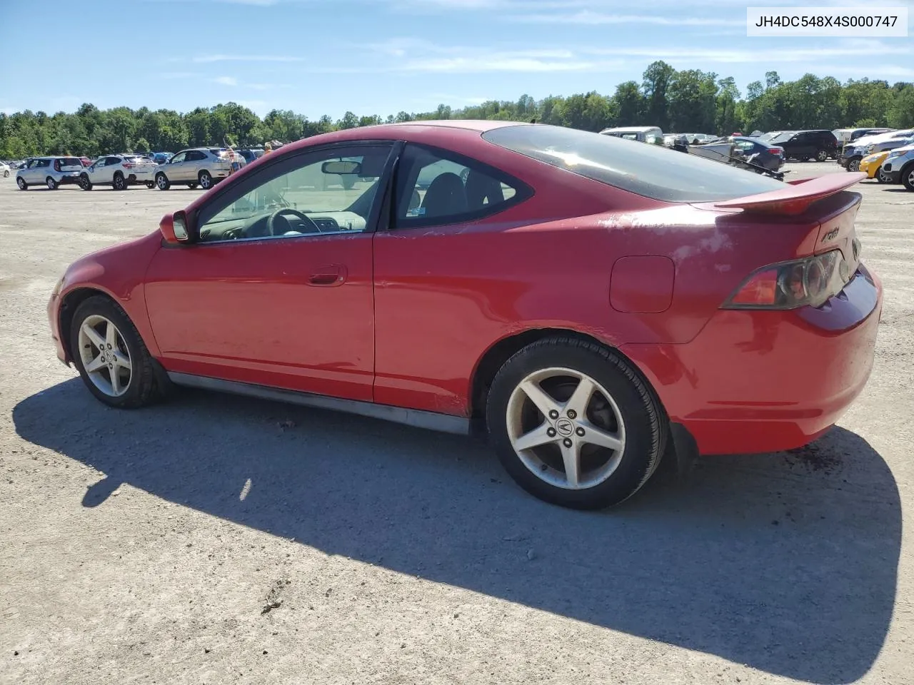 2004 Acura Rsx VIN: JH4DC548X4S000747 Lot: 61568734