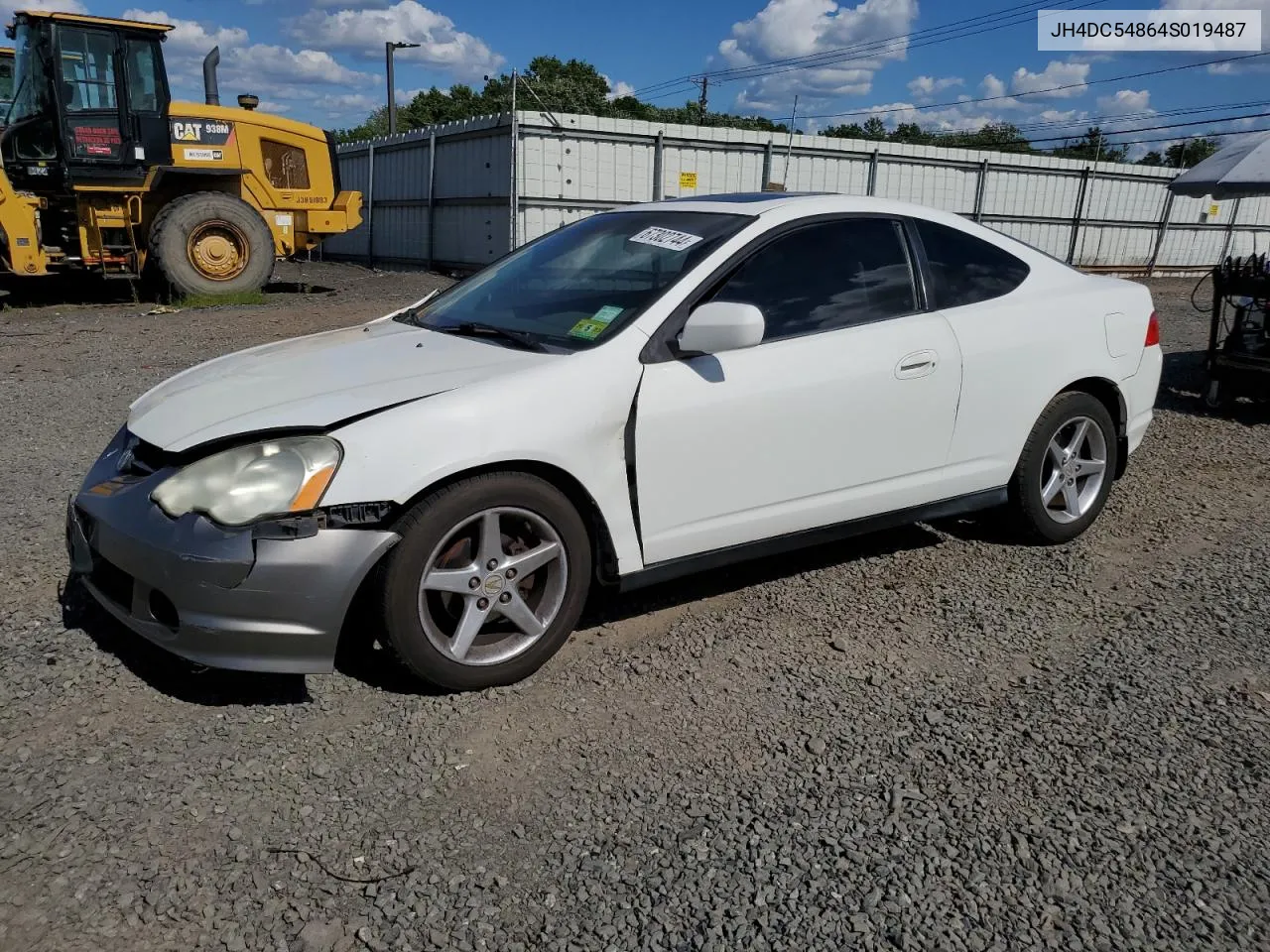 2004 Acura Rsx VIN: JH4DC54864S019487 Lot: 67302744