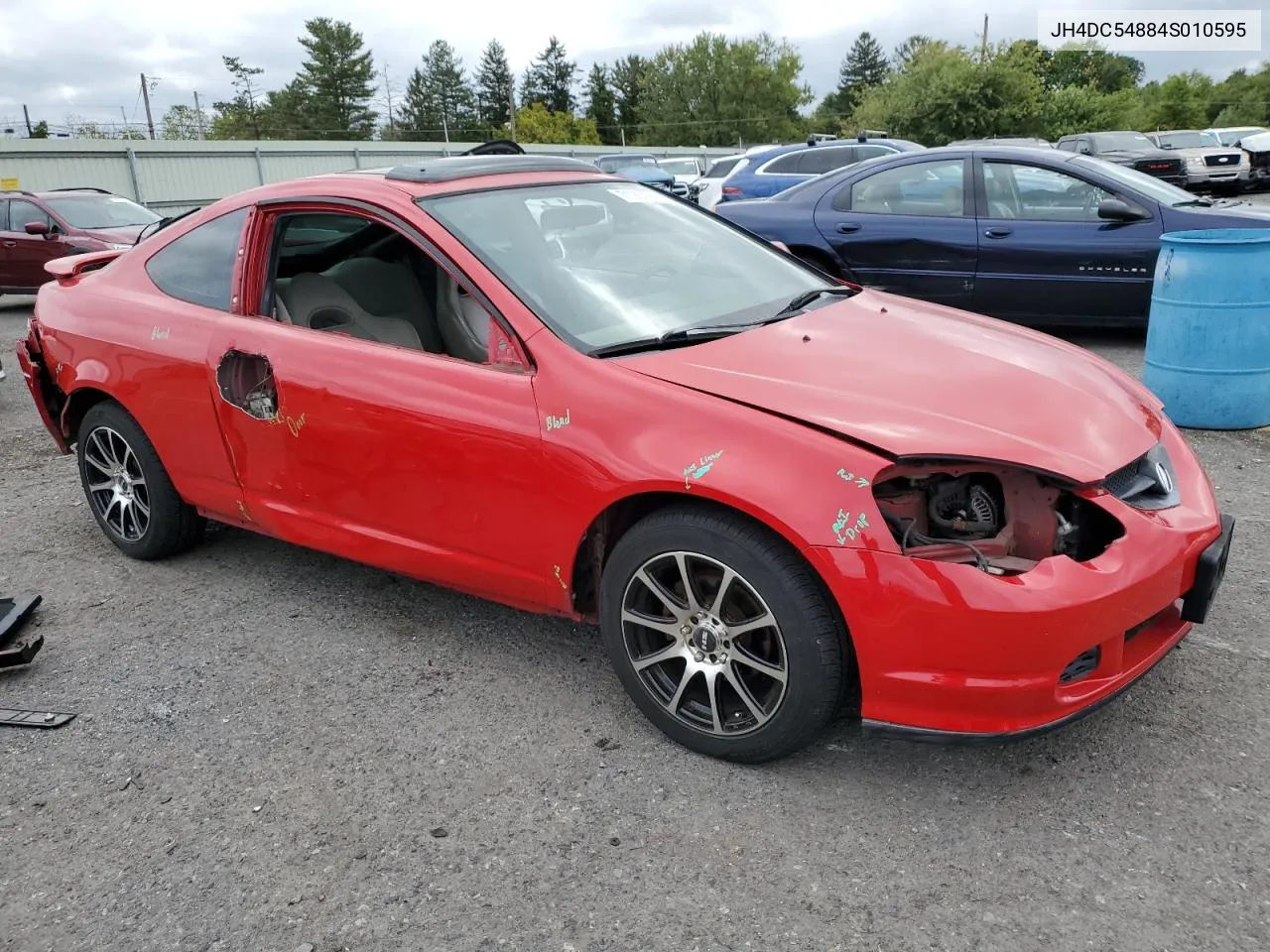 2004 Acura Rsx VIN: JH4DC54884S010595 Lot: 71261214