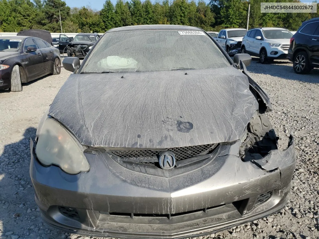 2004 Acura Rsx VIN: JH4DC54844S002672 Lot: 75666304