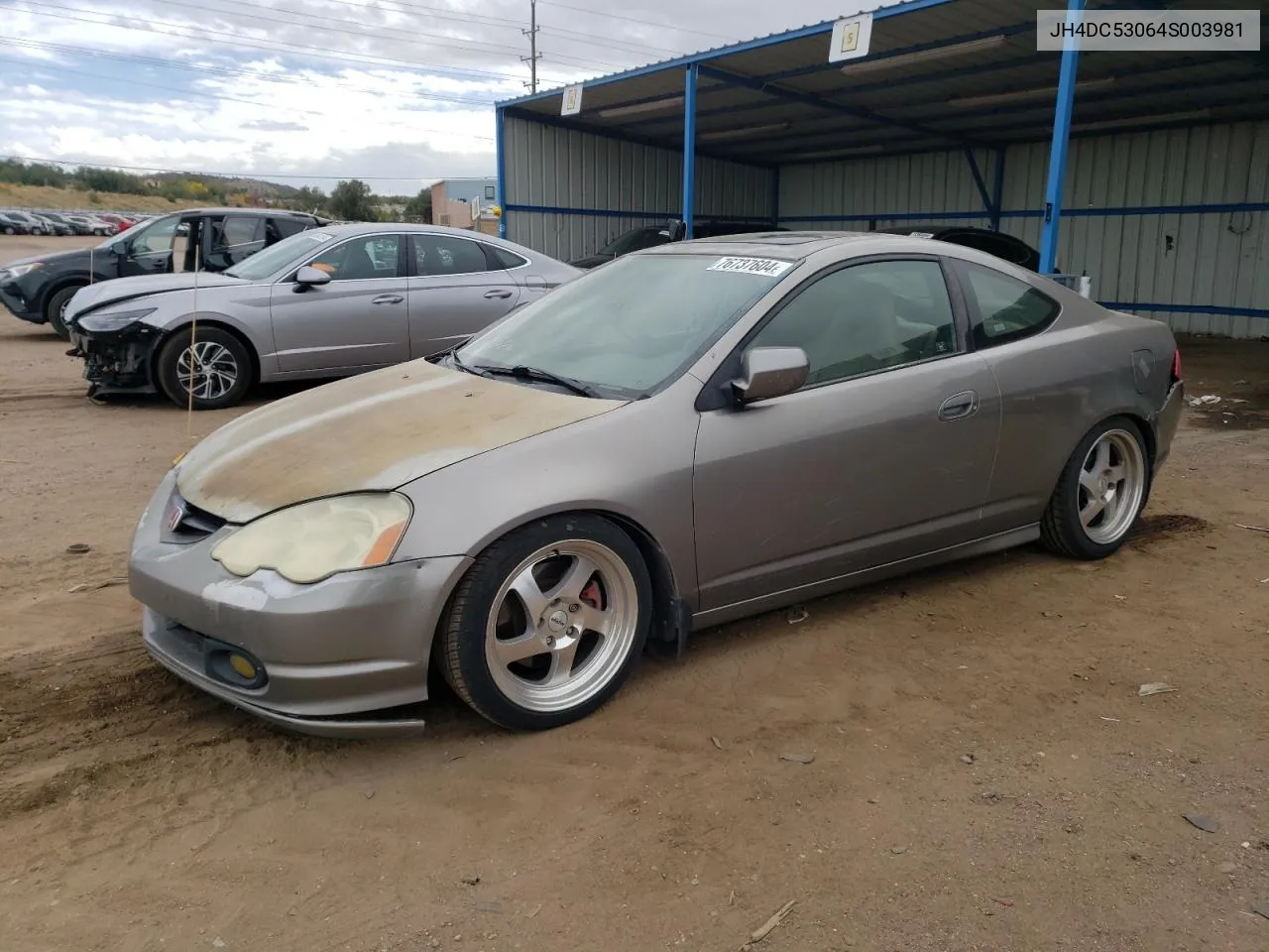 2004 Acura Rsx Type-S VIN: JH4DC53064S003981 Lot: 76737604