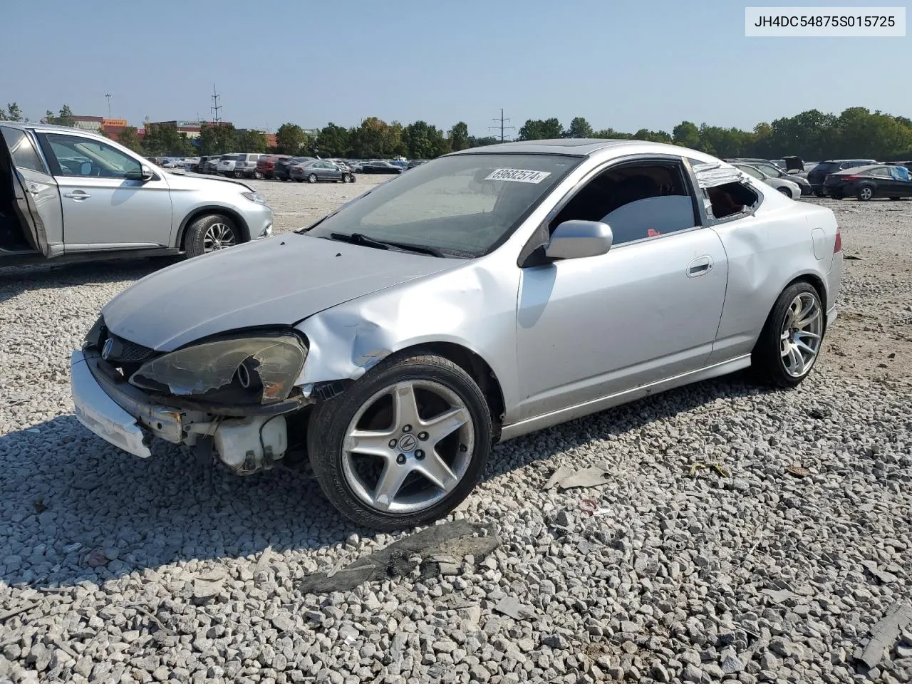 2005 Acura Rsx VIN: JH4DC54875S015725 Lot: 69682574