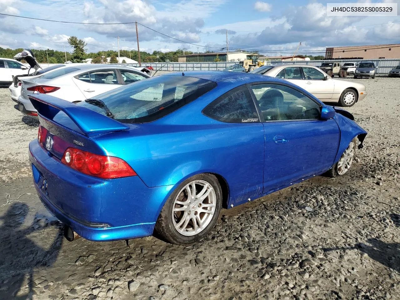 2005 Acura Rsx VIN: JH4DC53825S005329 Lot: 73922634