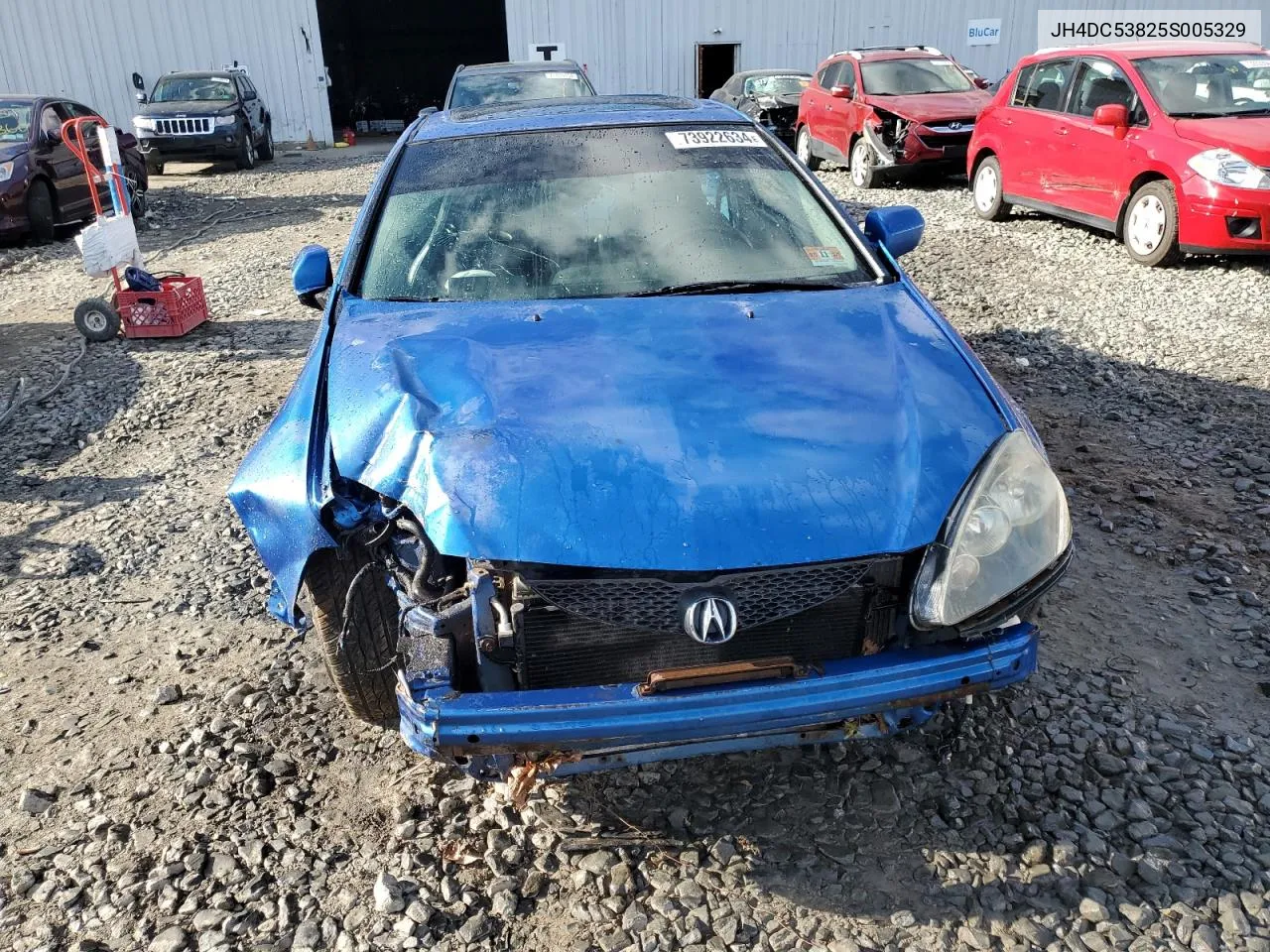 2005 Acura Rsx VIN: JH4DC53825S005329 Lot: 73922634