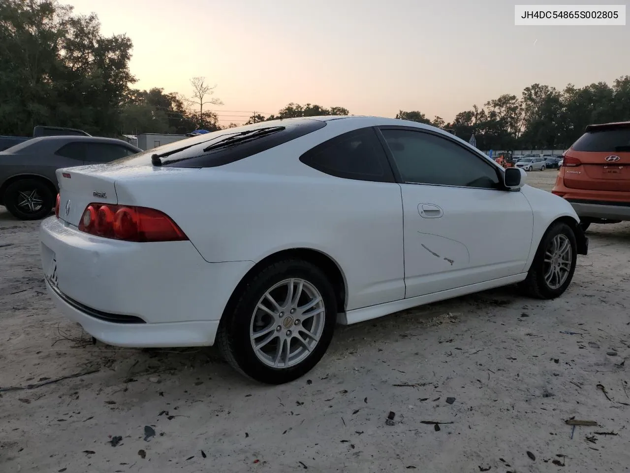 2005 Acura Rsx VIN: JH4DC54865S002805 Lot: 75428404