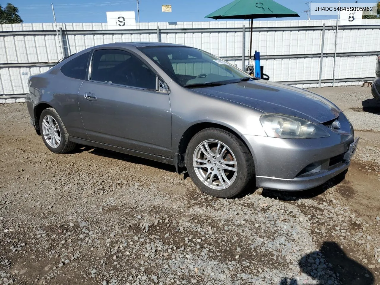 2005 Acura Rsx VIN: JH4DC54845S005962 Lot: 77908514