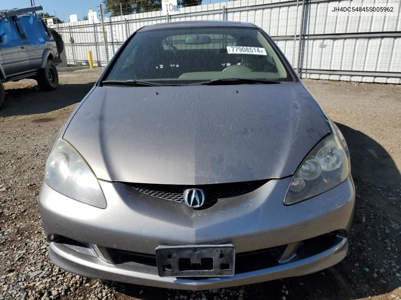 2005 Acura Rsx VIN: JH4DC54845S005962 Lot: 77908514