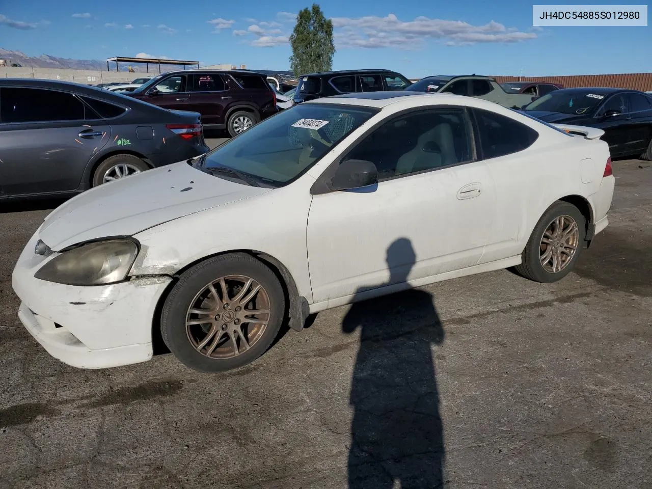 2005 Acura Rsx VIN: JH4DC54885S012980 Lot: 78404074