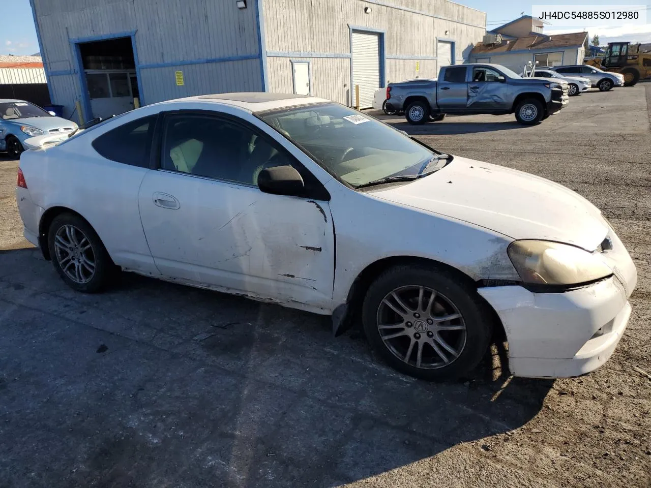 2005 Acura Rsx VIN: JH4DC54885S012980 Lot: 78404074