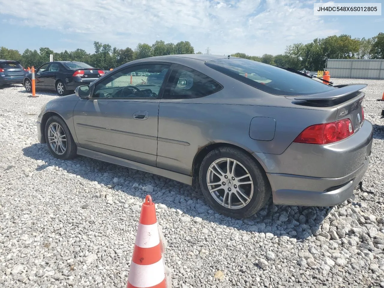 2006 Acura Rsx VIN: JH4DC548X6S012805 Lot: 69167344