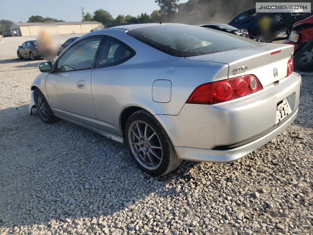 2006 Acura Rsx VIN: JH4DC54806S022744 Lot: 69402944