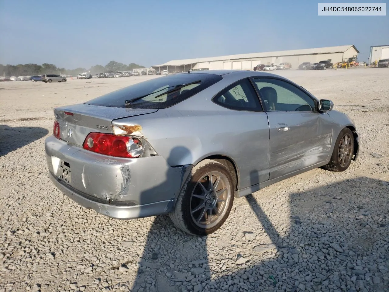 2006 Acura Rsx VIN: JH4DC54806S022744 Lot: 69402944