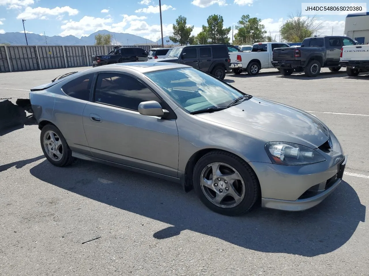 2006 Acura Rsx VIN: JH4DC54806S020380 Lot: 69776304