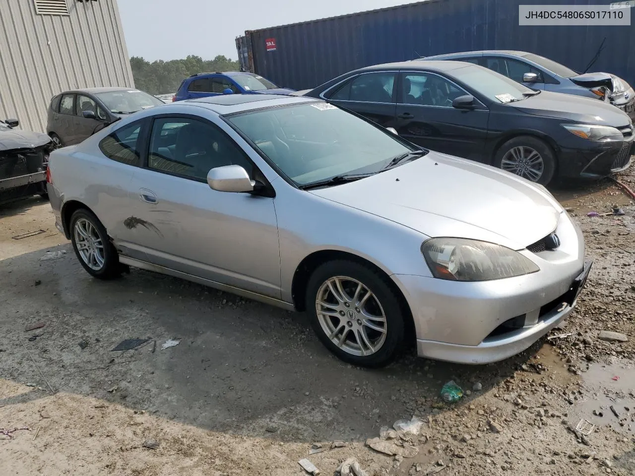 2006 Acura Rsx VIN: JH4DC54806S017110 Lot: 70794654