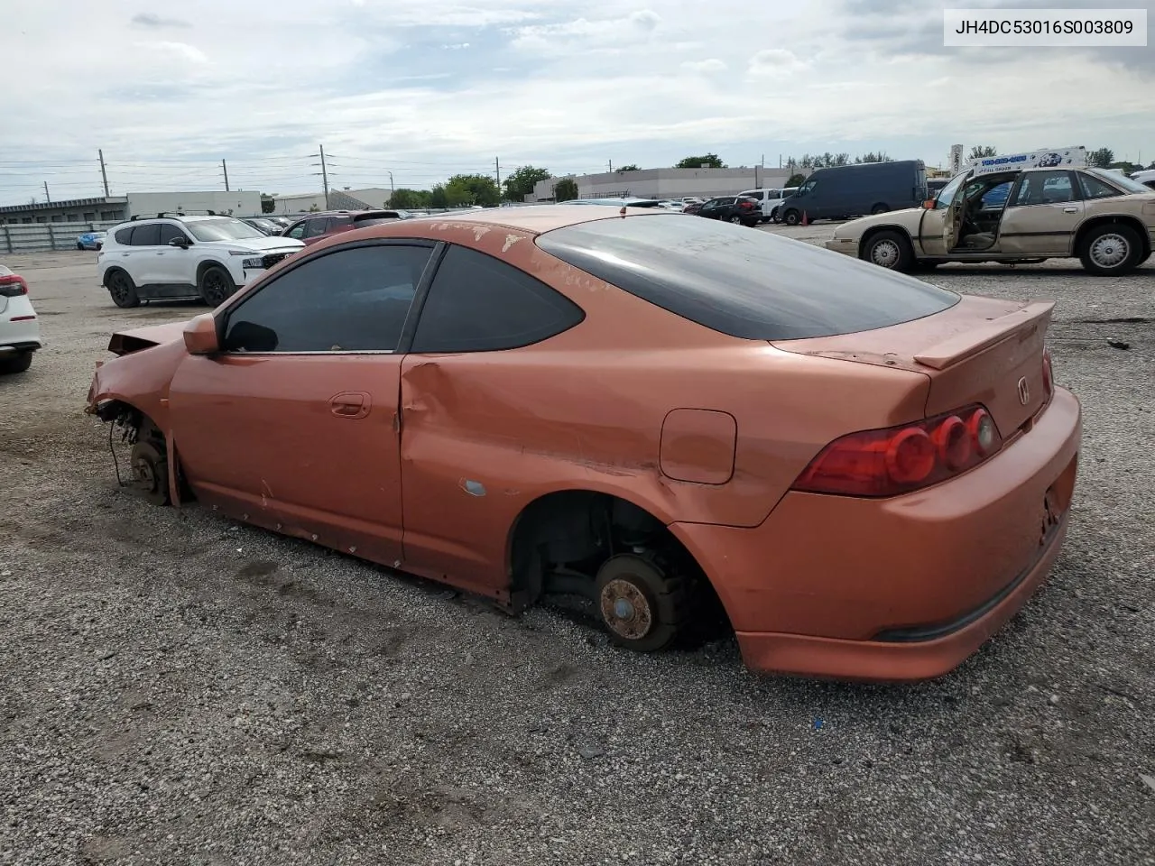 2006 Acura Rsx Type-S VIN: JH4DC53016S003809 Lot: 76237764