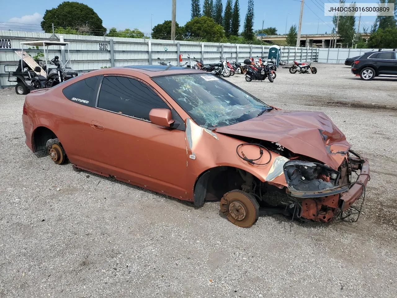 2006 Acura Rsx Type-S VIN: JH4DC53016S003809 Lot: 76237764