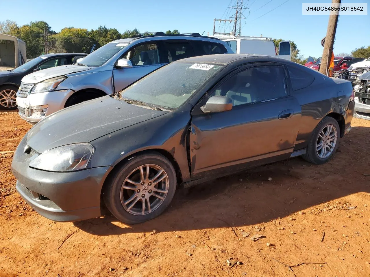 2006 Acura Rsx VIN: JH4DC54856S018642 Lot: 76613654