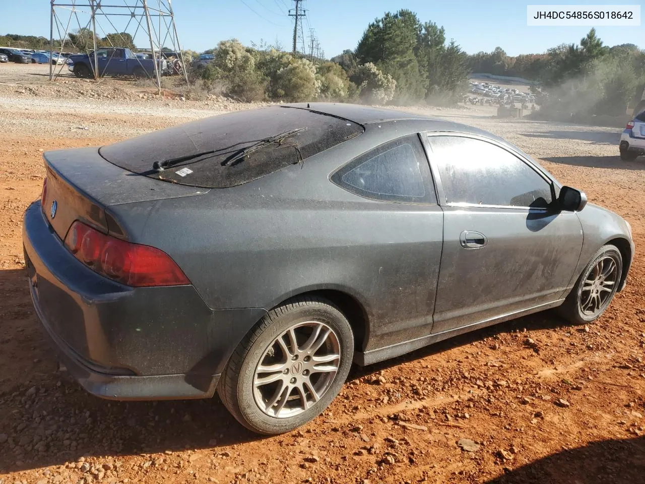 2006 Acura Rsx VIN: JH4DC54856S018642 Lot: 76613654