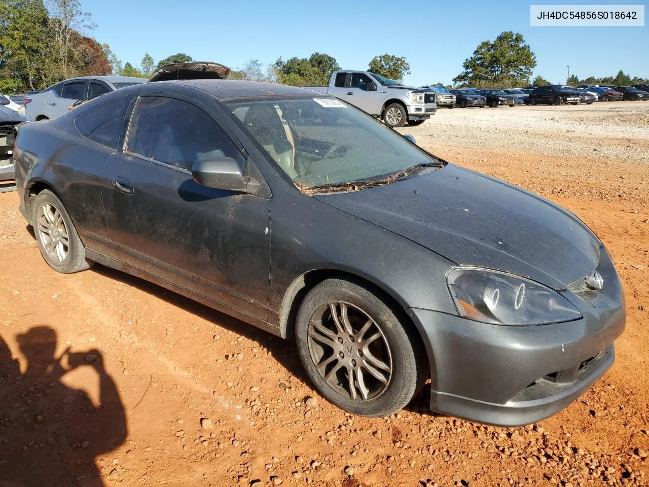 2006 Acura Rsx VIN: JH4DC54856S018642 Lot: 76613654