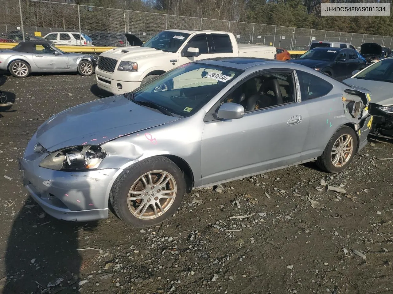 2006 Acura Rsx VIN: JH4DC54886S001334 Lot: 79616134