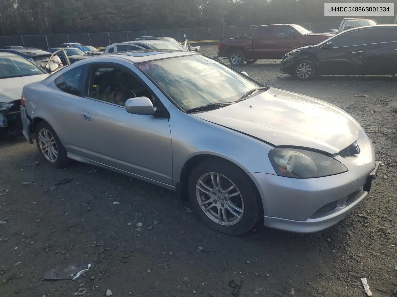 2006 Acura Rsx VIN: JH4DC54886S001334 Lot: 79616134